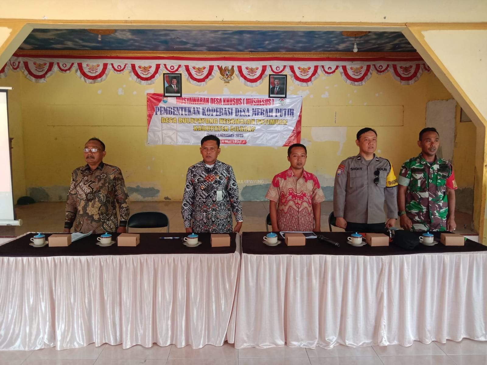 MUSDESUS PEMBENTUKAN KOPERASI DESA MERAH PUTIH BULUPAYUNG KECAMATAN PATIMUAN KABUPATEN CILACAP